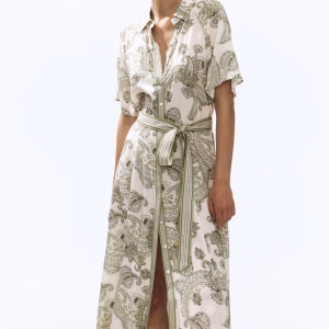 Tie-belt Shirt Dress