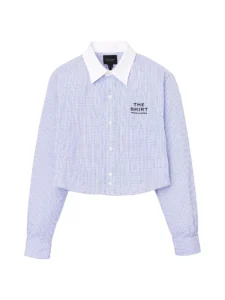 Marc Jacobs  The Cropped Plaid Cotton Shirt