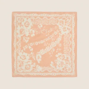 Tuckernuck Accessories White Peach Tropical Punch Cotton Scarf
