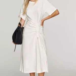 Daily Practice Cotton Ruched T-Shirt Dress