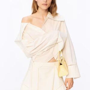 Poplin Blouse with Sailor Collar