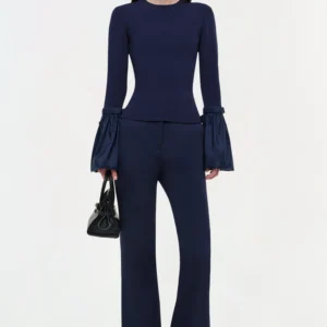 Agata Taffeta Knit Top