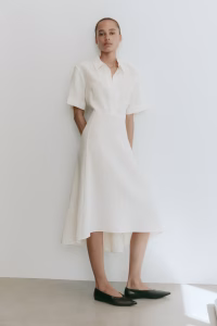 Tie-Belt Shirt Dress