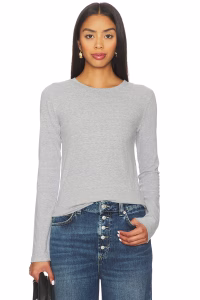 x We The Free Nova Long Sleeve Tee In Greyhound Free People