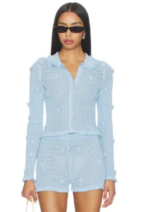 x REVOLVE Allayia Floral Cardigan Stone Cold Fox