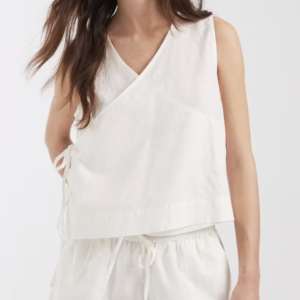 JJXX top with tie detail in white - part of a set