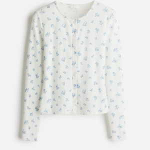 Pointelle Jersey Cardigan H&M