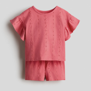 2-piece Broderie Anglaise Set H&M