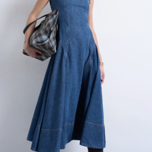 Sleeveless Denim Dress Topshop