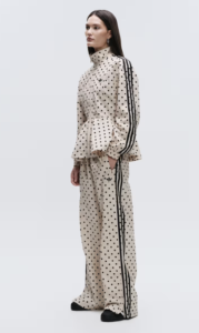 adidas Originals x ASOS regular fit polka dot track jacket in stone