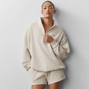 Accolade 1/4 Zip Pullover Oatmeal Heather