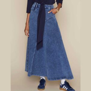 Alila Skirt in Dark Wash Denim