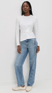Apiece Apart Long Sleeve Volta Top