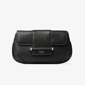 Bar Wallet With Chain Black Biker Leather Shoulder Bag