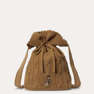 Cable-Knit Cotton Polo Bear Bag