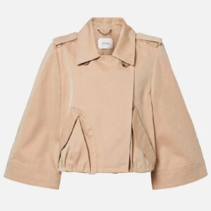 Dorothee Schumacher Luxury Layer cropped cotton-blend jacket