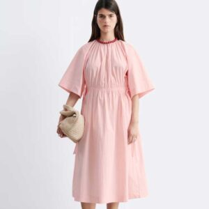 Drawstring Midi Dress