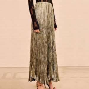 Elsa Pleated Long Skirt Lumen
