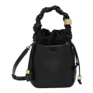 Ganni Bou Mini Drawstring Bucket Bag