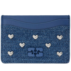 GANNI Navy Bou Denim Card Holder