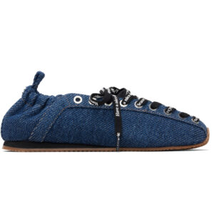 GANNI Navy Sporty Ballerina Flats
