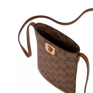 Gerard Darel Lady Monogram Leather Phone Crossbody