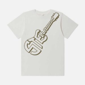 Guitar Graphic T-Shirt Ivory