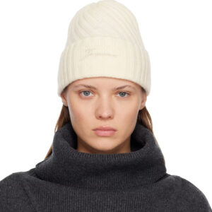 JACQUEMUS Off-White 'The Tourni' Beanie