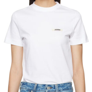 JACQUEMUS White 'The Gros Grain short-sleeve' T-shirt