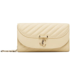 Jimmy Choo Off-White Curve Chain Wallet Bag