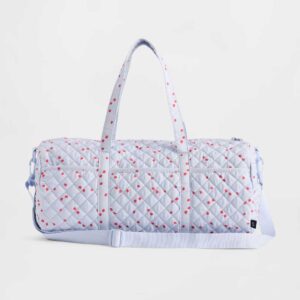 Kids Quilted Printed Weekender Bag Cherry Print