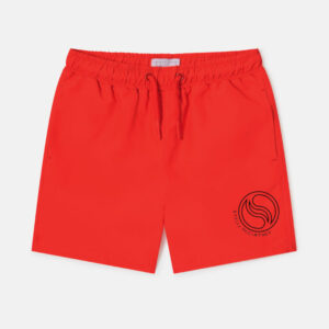 Logo Swim Shorts Red