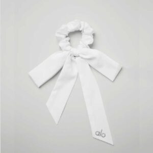 Love Knots Tie Scrunchie White