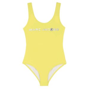 Marc Jacobs Kids logo-print cut-out swimsuit