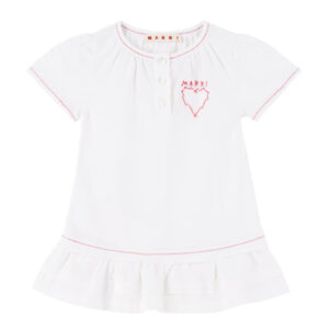 Marni Baby White Linen Dress