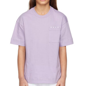 Marni Kids Purple Patch Pocket T-shirt