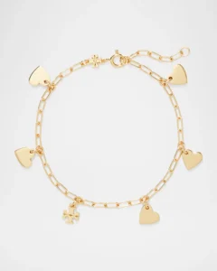 Tory Burch Good Luck Heart Bracelet