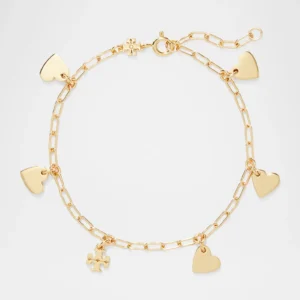 Tory Burch Good Luck Heart Bracelet