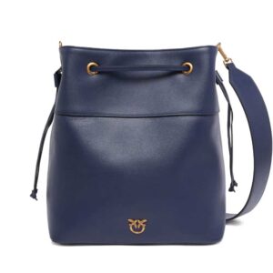 PINKO medium logo-embellished drawstring bucket bag