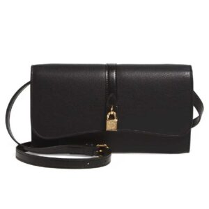 Stella McCartney Ryder Faux Leather Crossbody Clutch Black