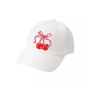 Sweet Wink Girls' Cherry Coquette Patch Baseball Hat