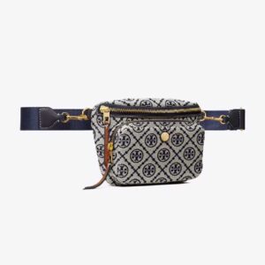 T MONOGRAM MINI BELT BAG tory navy