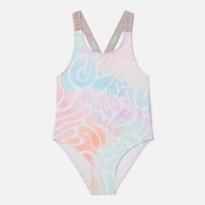 Tie-Dye Graphic Swimsuit Multicolor