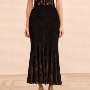 Vera Midi Skirt Noir