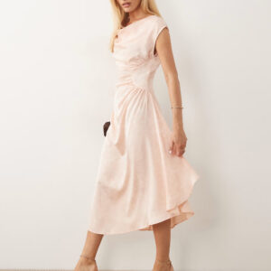 Vero Moda sleeveless cowl neck ruched detail maxi dress
