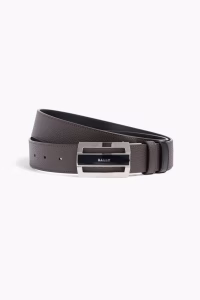 BALLY Fabazia reversible pebbled-leather belt