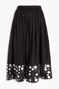 ZIMMERMANN Embellished ramie midi skirt