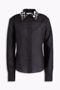ZIMMERMANN Embellished ramie shirt