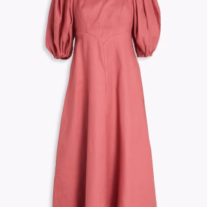 ZIMMERMANN Linen midi dress