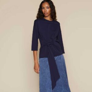 Whitby Tee in Navy